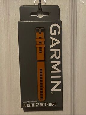 Garmin QuickFit 22 Silicone Watch Band - Autumn Brown